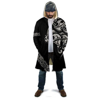 All Black Maori Tribal Tattoo Personalised Cloak Stone Gray Polynesian Style - Polynesian Pride