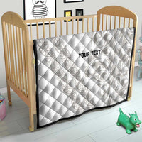 All White Maori Tribal Tattoo Personalised Quilt Stone Gray Polynesian Style - Polynesian Pride