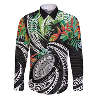 Polynesian Pacific Rugby Tribal Family Matching Short Sleeve Bodycon Dress and Hawaiian Shirt Tropical Vibe