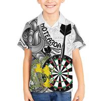 Personalised New Zealand Darts Hawaiian Shirt Kowhai Floral with Maori Tattoo LT9 - Polynesian Pride