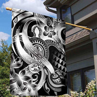 Aloha Black Tribal Honu Tattoo Garden Flag LT9 - Polynesian Pride