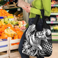 Aloha Black Tribal Honu Tattoo Grocery Bag