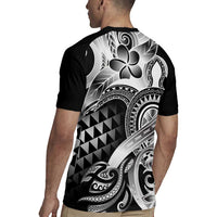 Aloha Black Tribal Honu Tattoo Rugby Jersey LT9 - Polynesian Pride