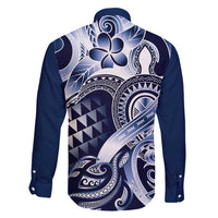 Aloha Blue Tribal Honu Tattoo Family Matching Puletasi and Hawaiian Shirt LT9 - Polynesian Pride