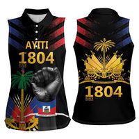 Haiti Independence Day Women Sleeveless Polo Shirt The First Black Republic Since 1804 LT9 - Polynesian Pride