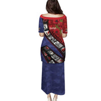 Personalised ANZAC Spirit 1915-2026 Filmstrip Tribute Family Matching Puletasi and Hawaiian Shirt Lest We Forget 25 April LT9 - Polynesian Pride