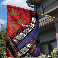 Personalised ANZAC Spirit 1915-2026 Filmstrip Tribute Garden Flag Lest We Forget 25 April LT9 - Polynesian Pride