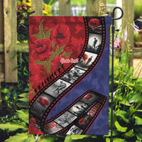 Personalised ANZAC Spirit 1915-2026 Filmstrip Tribute Garden Flag Lest We Forget 25 April LT9 Garden Flag Red - Polynesian Pride