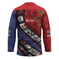 Personalised ANZAC Spirit 1915-2026 Filmstrip Tribute Hockey Jersey Lest We Forget 25 April LT9 - Polynesian Pride
