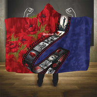 Personalised ANZAC Spirit 1915-2026 Filmstrip Tribute Hooded Blanket Lest We Forget 25 April LT9 - Polynesian Pride