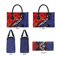 Personalised ANZAC Spirit 1915-2026 Filmstrip Tribute Leather Bag Lest We Forget 25 April LT9 - Polynesian Pride