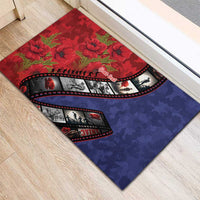 Personalised ANZAC Spirit 1915-2026 Filmstrip Tribute Rubber Doormat Lest We Forget 25 April LT9 - Polynesian Pride