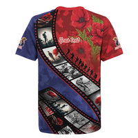 Personalised ANZAC Spirit 1915-2026 Filmstrip Tribute Rugby Jersey Lest We Forget 25 April LT9 - Polynesian Pride
