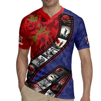 Personalised ANZAC Spirit 1915-2026 Filmstrip Tribute Rugby Jersey Lest We Forget 25 April LT9 - Polynesian Pride