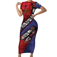 Personalised ANZAC Spirit 1915-2026 Filmstrip Tribute Short Sleeve Bodycon Dress Lest We Forget 25 April
