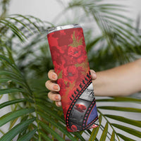 Personalised ANZAC Spirit 1915-2026 Filmstrip Tribute Skinny Tumbler Lest We Forget 25 April LT9 - Polynesian Pride