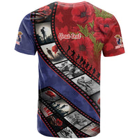 Personalised ANZAC Spirit 1915-2026 Filmstrip Tribute T Shirt Lest We Forget 25 April LT9 - Polynesian Pride