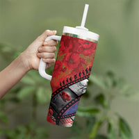 Personalised ANZAC Spirit 1915-2026 Filmstrip Tribute Tumbler With Handle Lest We Forget 25 April LT9 - Polynesian Pride