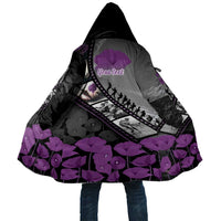 Personalised Remembering ANZAC Lest We Forget Cloak Vintage Film Frame Memorial Purple Poppy