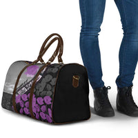 Personalised Remembering ANZAC Lest We Forget Travel Bag Vintage Film Frame Memorial Purple Poppy