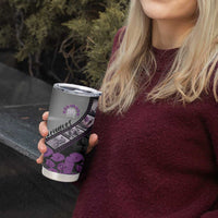 Personalised Remembering ANZAC Lest We Forget Tumbler Cup Vintage Film Frame Memorial Purple Poppy