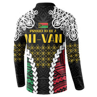 Halo Vanuatu Pride Button Sweatshirt Vanuatuan Sand Drawing Pattern