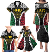 Halo Vanuatu Pride Family Matching Puletasi and Hawaiian Shirt Vanuatuan Sand Drawing Pattern
