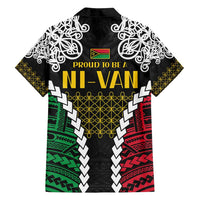 Halo Vanuatu Pride Family Matching Summer Maxi Dress and Hawaiian Shirt Vanuatuan Sand Drawing Pattern