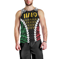 Halo Vanuatu Pride Men Tank Top Vanuatuan Sand Drawing Pattern