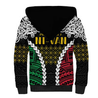 Halo Vanuatu Pride Sherpa Hoodie Vanuatuan Sand Drawing Pattern