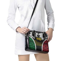Halo Vanuatu Pride Shoulder Handbag Vanuatuan Sand Drawing Pattern LT9 - Polynesian Pride