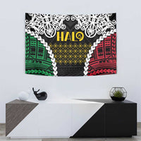 Halo Vanuatu Pride Tapestry Vanuatuan Sand Drawing Pattern