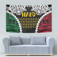 Halo Vanuatu Pride Tapestry Vanuatuan Sand Drawing Pattern