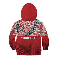Malo e lelei Tonga Kid Hoodie Ngatu Tokelau Feletoa Fata Traditional Polynesian Pattern