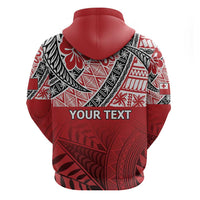 Malo e lelei Tonga Zip Hoodie Ngatu Tokelau Feletoa Fata Traditional Polynesian Pattern