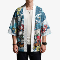 Hawaii Santa Skeleton Surfing Personalized Kimono Mele Kalikimaka i Iulai!