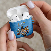 Custom Rugby Southern Hemisphere AirPods Case Argentina AUNZ South Africa Mascot Blue LT9 - Polynesian Pride