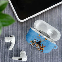 Custom Rugby Southern Hemisphere AirPods Case Argentina AUNZ South Africa Mascot Blue LT9 - Polynesian Pride