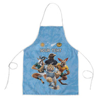 Custom Rugby Southern Hemisphere Apron Argentina AUNZ South Africa Mascot Blue - Polynesian Pride