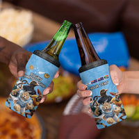 Custom Rugby Southern Hemisphere 4 in 1 Can Cooler Tumbler Argentina AUNZ South Africa Mascot Blue - Polynesian Pride