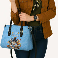 Custom Rugby Southern Hemisphere Leather Bag Argentina AUNZ South Africa Mascot Blue - Polynesian Pride