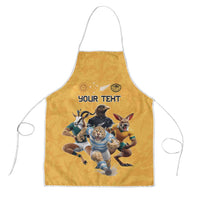 Custom Rugby Southern Hemisphere Apron Argentina AUNZ South Africa Mascot Gold - Polynesian Pride
