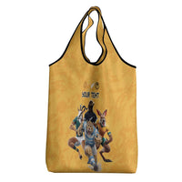 Custom Rugby Southern Hemisphere Grocery Bag Argentina AUNZ South Africa Mascot Gold LT9 - Polynesian Pride