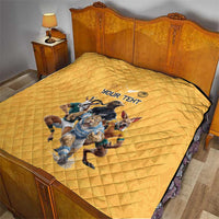 Custom Rugby Southern Hemisphere Quilt Argentina AUNZ South Africa Mascot Gold LT9 - Polynesian Pride