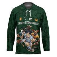 Custom Rugby Southern Hemisphere Hockey Jersey Argentina AUNZ South Africa Mascot Green - Polynesian Pride