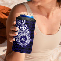 Tonga Queen Salote College 100th Years 4 in 1 Can Cooler Tumbler Est 1926 Tongan Ngatu Tapa - Polynesian Pride