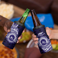 Tonga Queen Salote College 100th Years 4 in 1 Can Cooler Tumbler Est 1926 Tongan Ngatu Tapa - Polynesian Pride