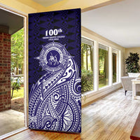 Tonga Queen Salote College 100th Years Door Cover Est 1926 Tongan Ngatu Tapa - Polynesian Pride