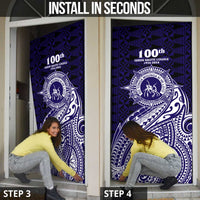 Tonga Queen Salote College 100th Years Door Cover Est 1926 Tongan Ngatu Tapa - Polynesian Pride