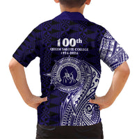 Tonga Queen Salote College 100th Years Family Matching Short Sleeve Bodycon Dress and Hawaiian Shirt Est 1926 Tongan Ngatu Tapa - Polynesian Pride